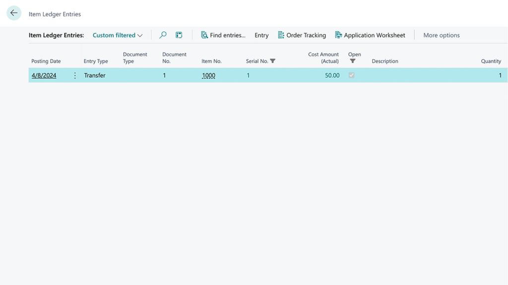 Automatic cost determination Business Central